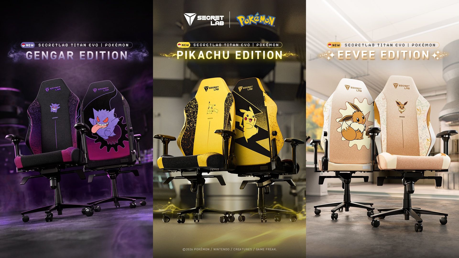 Koleksi Secretlab x Pokémon (2026)